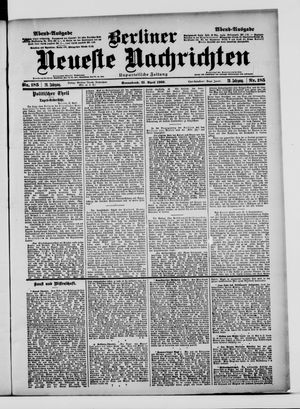 Berliner Neueste Nachrichten vom 21.04.1900