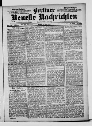 Berliner Neueste Nachrichten on Apr 22, 1900