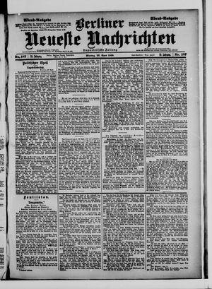 Berliner Neueste Nachrichten vom 23.04.1900