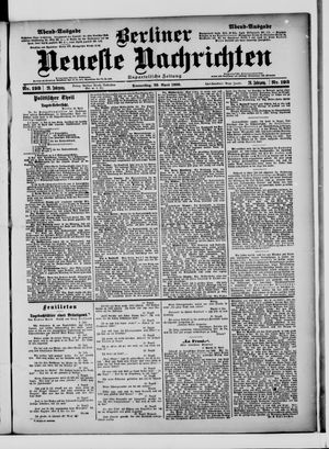 Berliner Neueste Nachrichten vom 26.04.1900