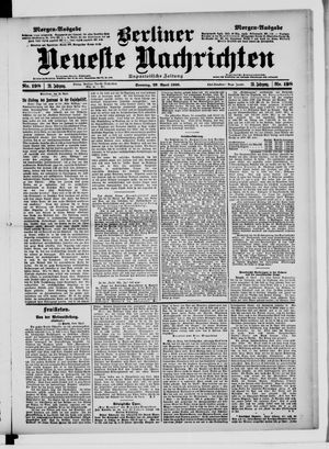 Berliner Neueste Nachrichten on Apr 29, 1900