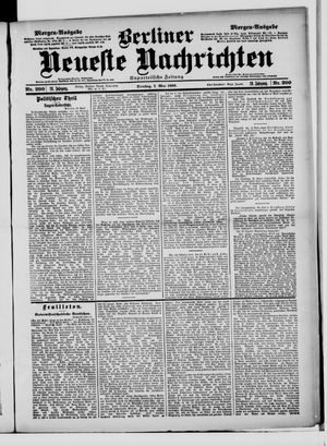 Berliner Neueste Nachrichten vom 01.05.1900