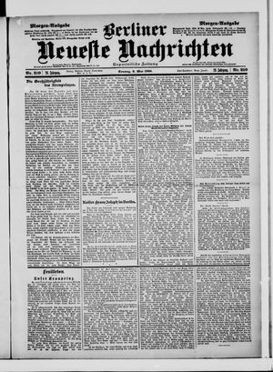 Berliner Neueste Nachrichten on May 6, 1900