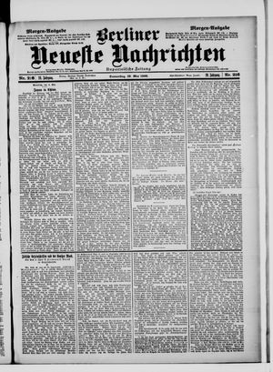 Berliner Neueste Nachrichten vom 10.05.1900