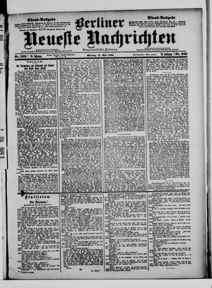 Berliner Neueste Nachrichten vom 14.05.1900
