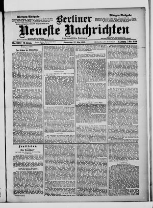 Berliner Neueste Nachrichten vom 17.05.1900