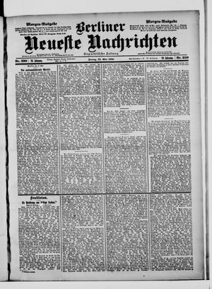 Berliner Neueste Nachrichten vom 18.05.1900