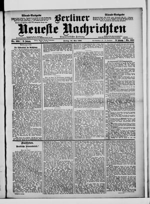 Berliner Neueste Nachrichten on May 18, 1900