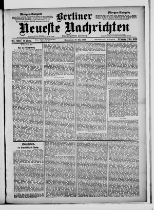 Berliner Neueste Nachrichten vom 19.05.1900