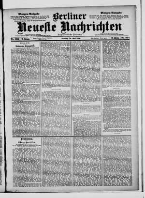 Berliner Neueste Nachrichten on May 20, 1900