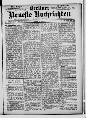 Berliner Neueste Nachrichten on May 22, 1900