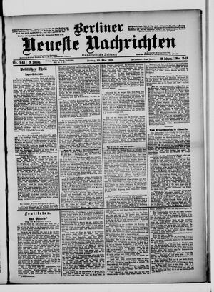 Berliner Neueste Nachrichten vom 25.05.1900