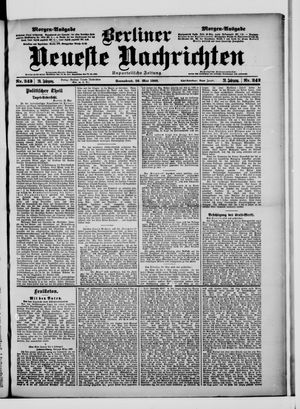 Berliner Neueste Nachrichten vom 26.05.1900