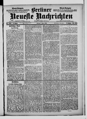 Berliner Neueste Nachrichten on Jun 1, 1900