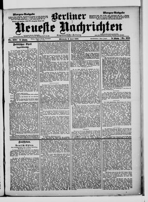 Berliner neueste Nachrichten vom 06.06.1900