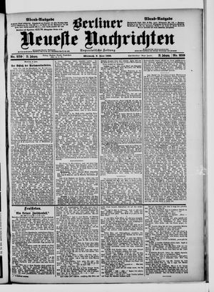 Berliner Neueste Nachrichten on Jun 7, 1900