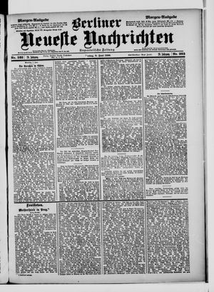 Berliner Neueste Nachrichten vom 08.06.1900
