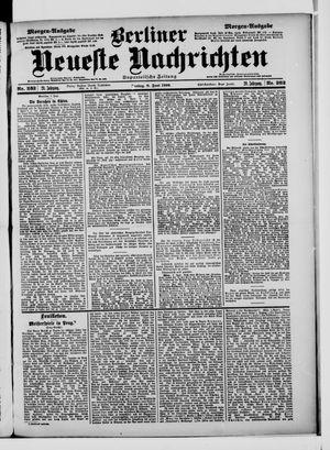 Berliner Neueste Nachrichten vom 08.06.1900