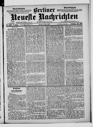 Berliner neueste Nachrichten vom 08.06.1900