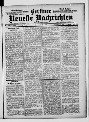 Berliner Neueste Nachrichten vom 13.06.1900