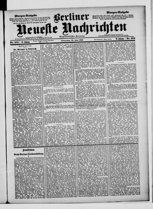 Berliner Neueste Nachrichten on Jun 14, 1900