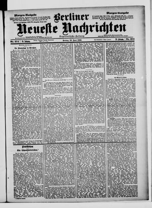 Berliner Neueste Nachrichten vom 15.06.1900