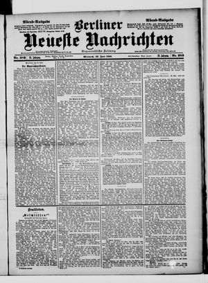 Berliner Neueste Nachrichten vom 20.06.1900