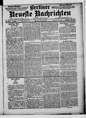 Berliner Neueste Nachrichten vom 27.06.1900