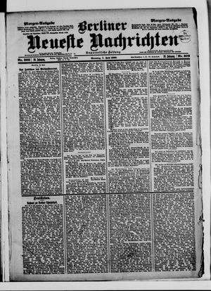 Berliner Neueste Nachrichten vom 01.07.1900