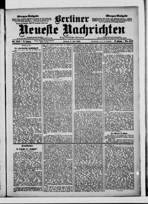 Berliner Neueste Nachrichten on Jul 6, 1900