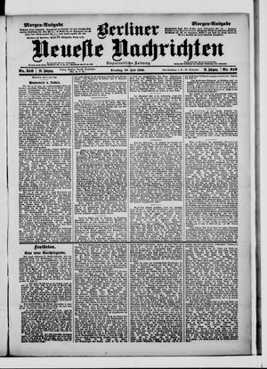 Berliner Neueste Nachrichten vom 10.07.1900