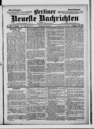 Berliner Neueste Nachrichten vom 10.07.1900