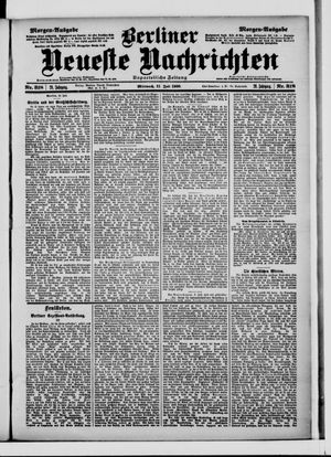 Berliner Neueste Nachrichten on Jul 11, 1900