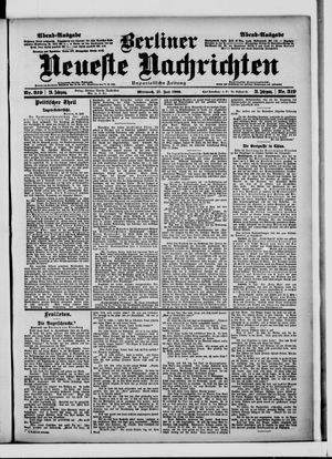 Berliner Neueste Nachrichten on Jul 11, 1900