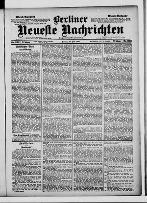 Berliner Neueste Nachrichten vom 13.07.1900