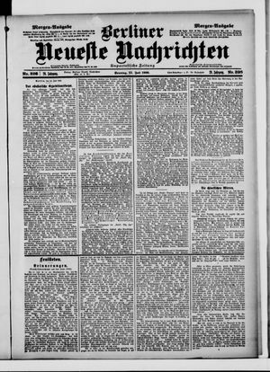Berliner Neueste Nachrichten vom 15.07.1900