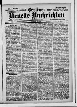 Berliner Neueste Nachrichten vom 16.07.1900