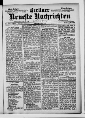 Berliner Neueste Nachrichten vom 19.07.1900