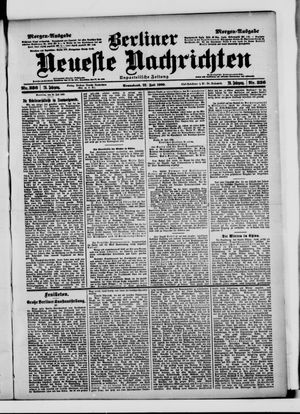 Berliner Neueste Nachrichten vom 21.07.1900