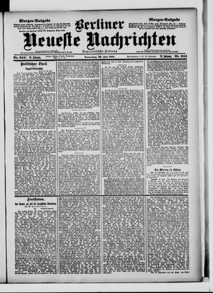 Berliner Neueste Nachrichten on Jul 26, 1900
