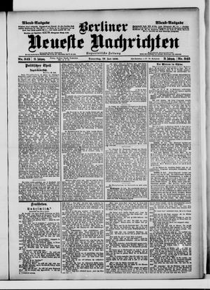 Berliner Neueste Nachrichten vom 26.07.1900