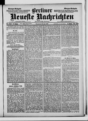 Berliner Neueste Nachrichten vom 28.07.1900