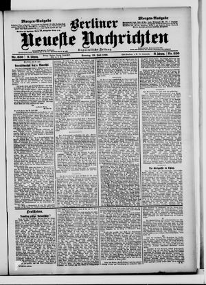 Berliner Neueste Nachrichten vom 29.07.1900