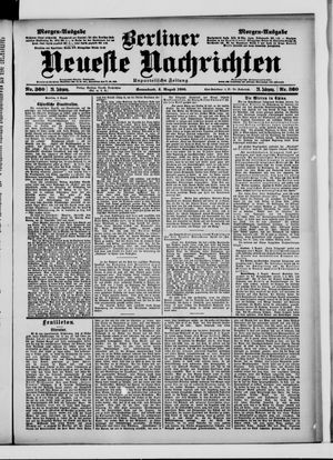 Berliner Neueste Nachrichten vom 04.08.1900