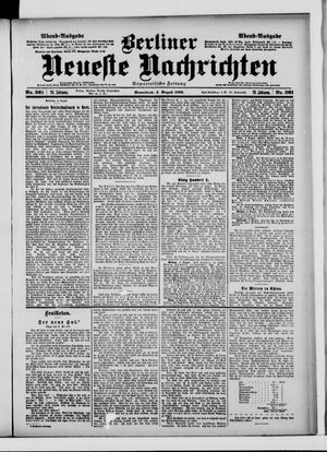 Berliner Neueste Nachrichten vom 04.08.1900