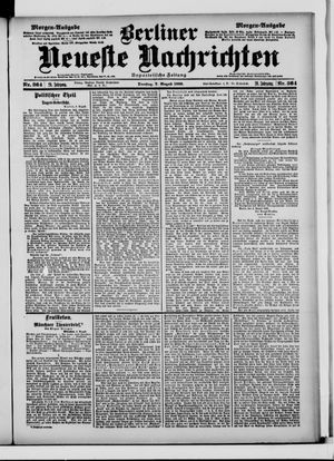 Berliner Neueste Nachrichten on Aug 7, 1900
