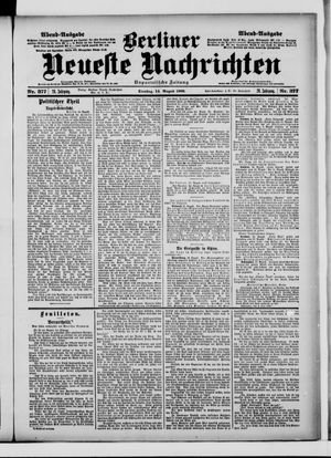 Berliner Neueste Nachrichten vom 14.08.1900