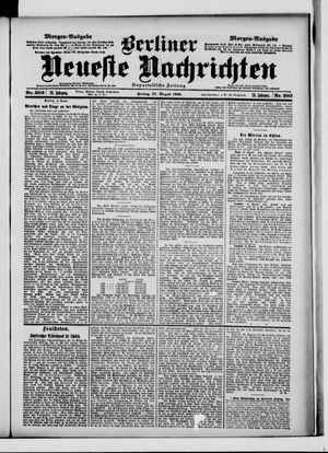 Berliner Neueste Nachrichten vom 17.08.1900