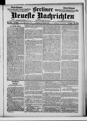 Berliner Neueste Nachrichten vom 18.08.1900