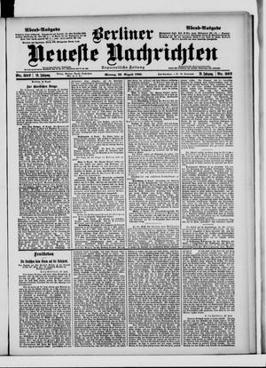 Berliner Neueste Nachrichten vom 20.08.1900